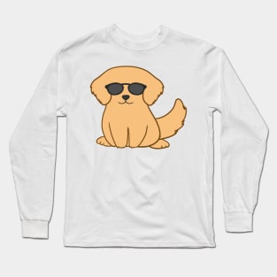 Golden retriever wearing Sunglasses Long Sleeve T-Shirt